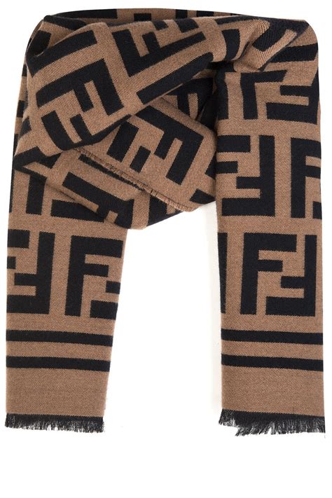 fendi intarsia scarf